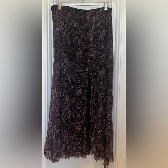 IRO Gilly midi skirt black & pink - Picture 3 of 8